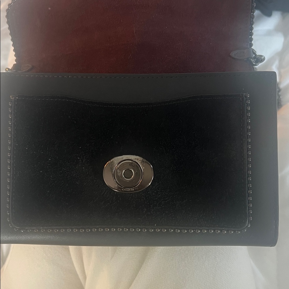 Coach Black Leather Crossbody Bag - Picture 12 of 12